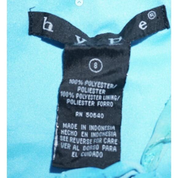 Hype Kids Green Blue Ombré Fairy Dress Size 8 Y2K Handkerchief Hem Shimmery - Picture 7 of 7